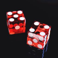 photo of two red dices