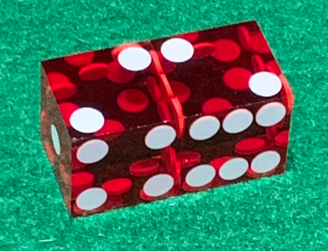 2V Dice set back side